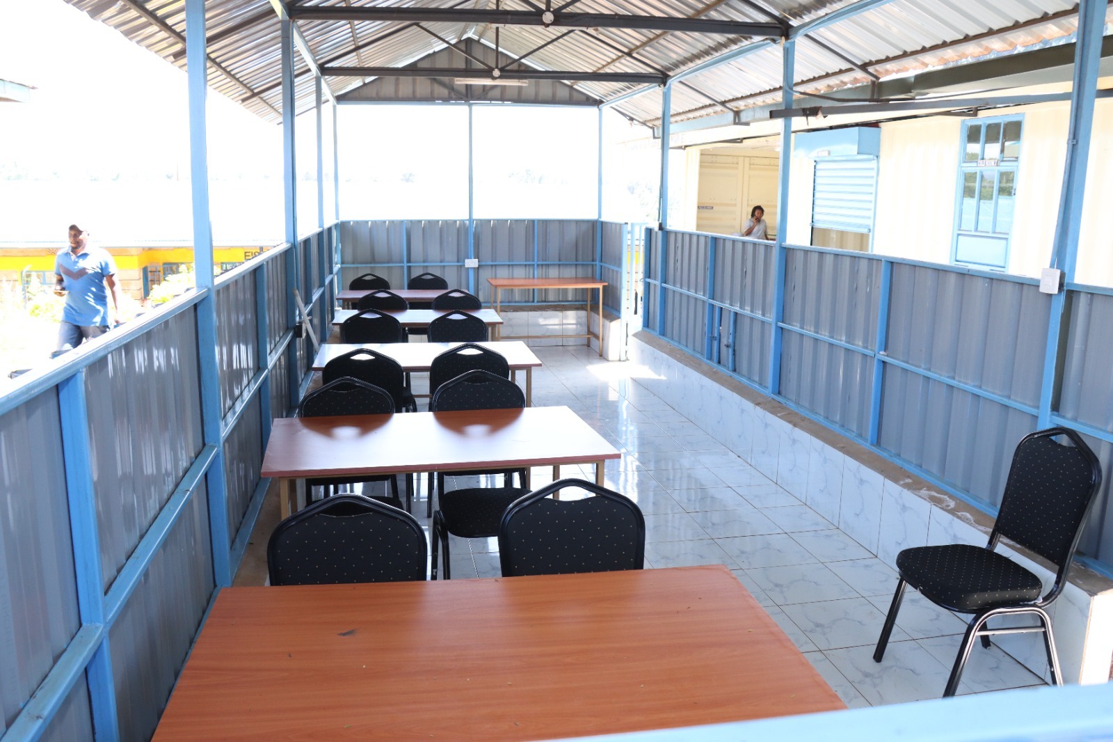 A section of the fish eatery set up by the ABDP program