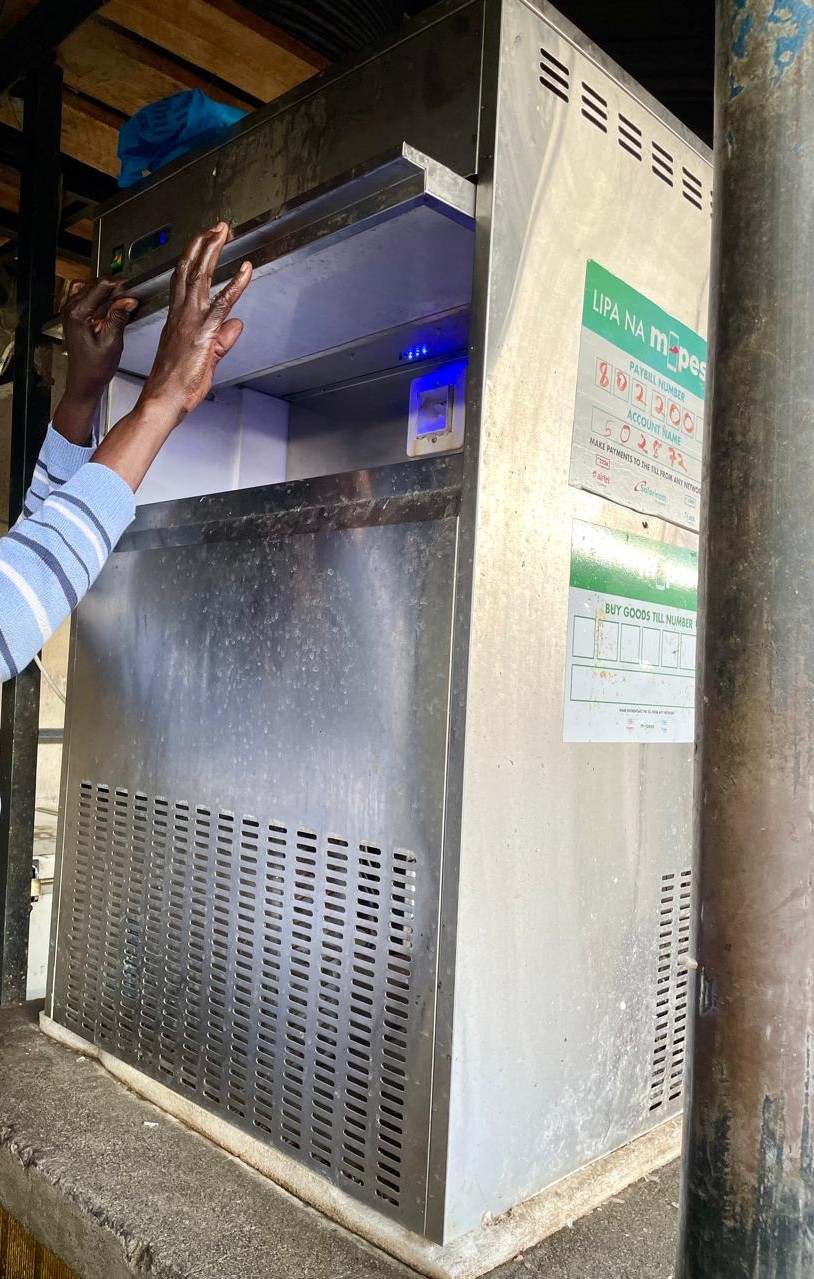An Ice Flake Machine installed at the Ukulima Market
