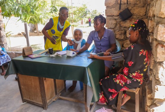 Patient waiting bay equipped with a triage area to streamline patient assessment and care